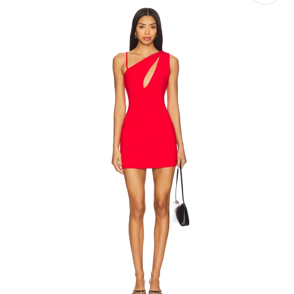 h:ours Safia Mini Dress in Lava Red
Elegant Red Size XS